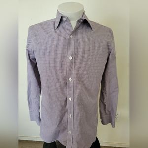 Bonobos Red Blue Checkered Long Sleeve Button Down Shirt